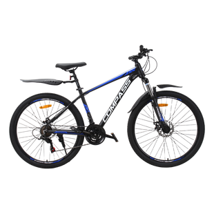 Велосипед CrossBike COMPASS 27.5" 17" Черный-Синий [27СTA-006193] купить