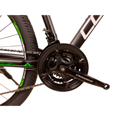 Велосипед CrossBike COMPASS 27.5" 17" Чорний-Зелений [27СTA-006254] купити