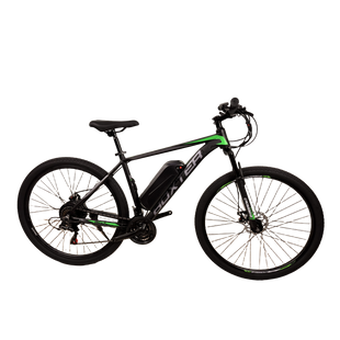 Электровелосипед CrossBike Boxter 29" 19" Чёрный-Зелёный задний 500W 48V/13Ah [00-00006263]